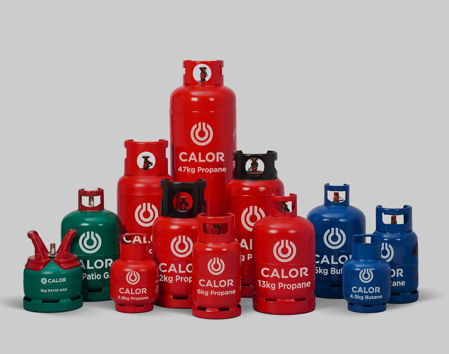 Calor LPG propane and butane bottles for off-grid homes